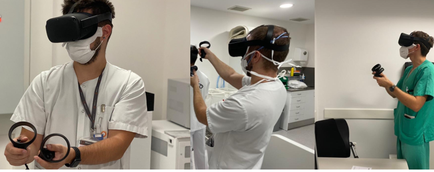 Mutua Terrassa utiliza la realidad virtual para formar a los sanitarios en el uso de los EPIs