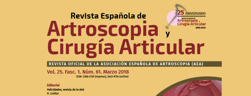 La Revista Española de Artroscopia y Cirugía Articular publica un article sobre  el Diagnòstic i maneig de la lesió del lligament creuat anterior en infants i joves