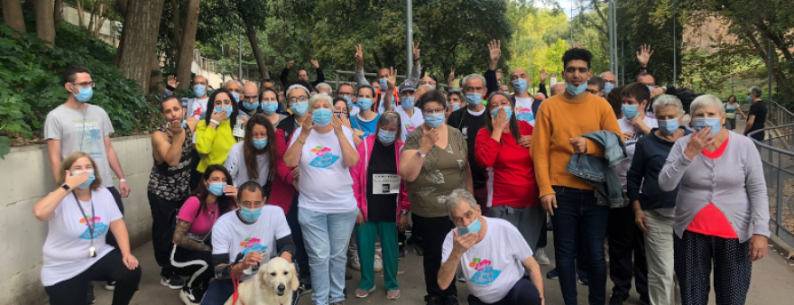 MútuaTerrassa es fa ressò del Dia Mundial de la Salut Mental amb una caminada pel Parc de Vallparadís