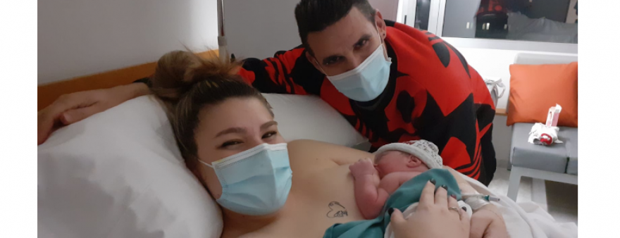 El primer nadó de Terrassa d’aquest any neix a l’Hospital Universitari MútuaTerrassa