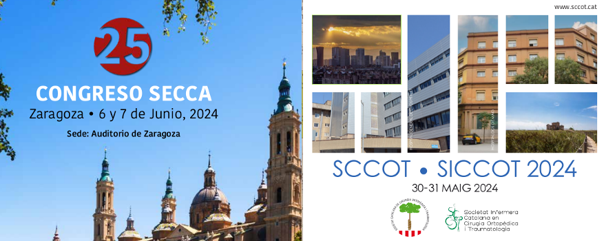 El servei de Cirurgia Ortopèdica i Traumatologia intervé en el 36è congrés de la SCCOT i el 25è de la SECCA