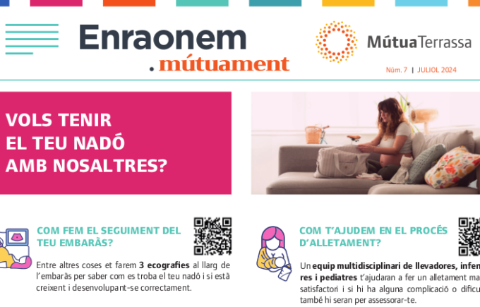 Esta semana se publica un nuevo Enraonem, dirigido a las mujeres que quieren ser madres en el Hospital Universitario Mútua Terrassa