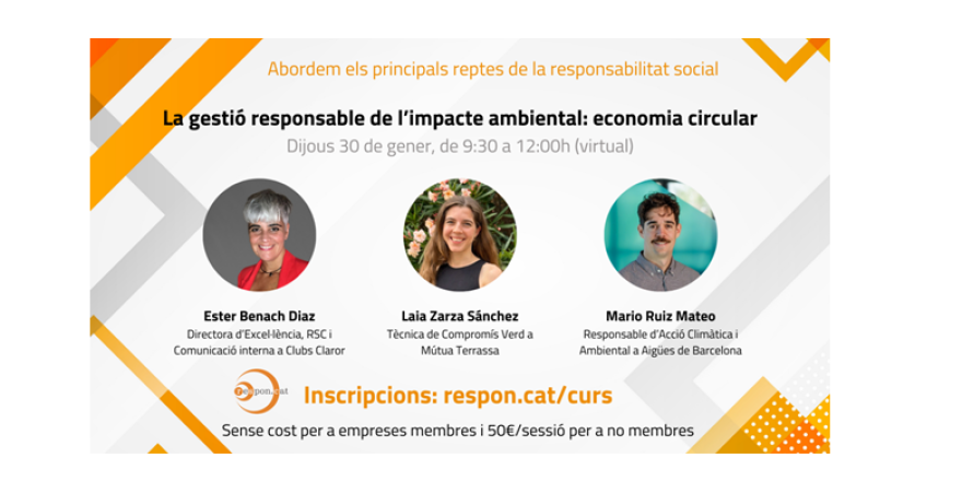 Laia Zarza interviene en un webinar sobre la gestión responsable del impacto ambiental: economía circular